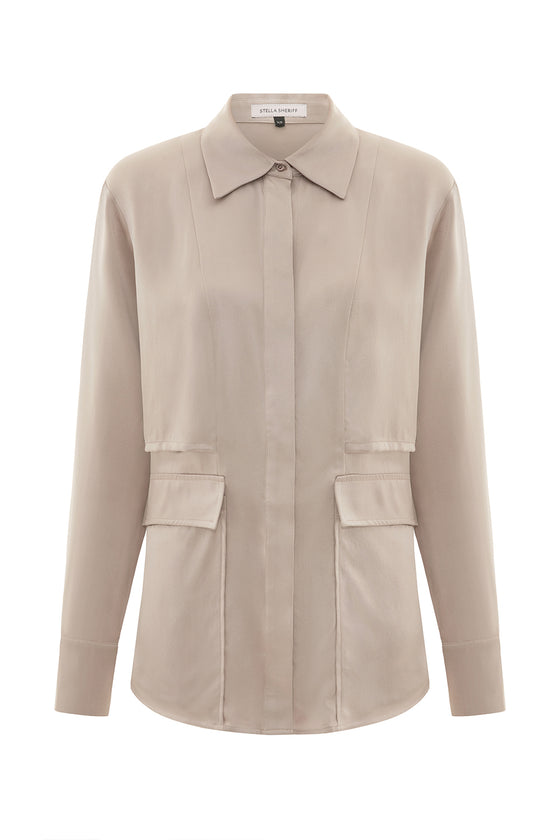 Carla Blouse - Taupe