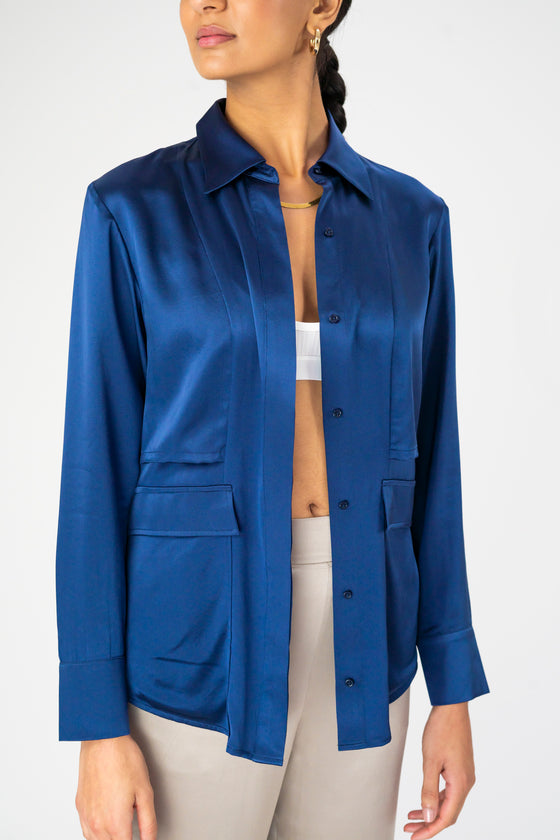 Carla Blouse - Navy
