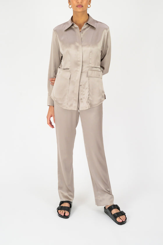 Carla Blouse - Taupe