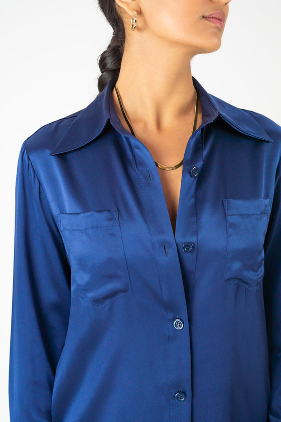Lester Blouse - Navy