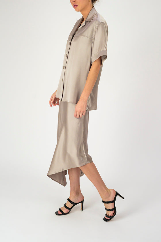 Rae Resort Shirt - Taupe